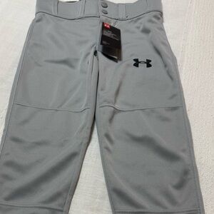 NWT Under Armour Youth Gray Athletic/Baseball pants